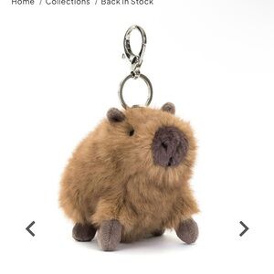 JellyCat Clyde Capybara Keychain